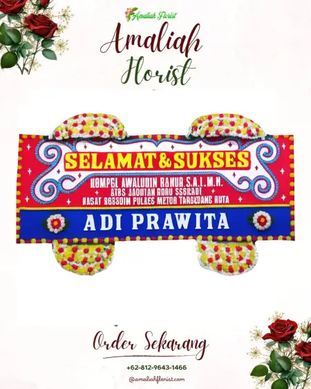 Papan Bunga Ucapan Selamat Srirande